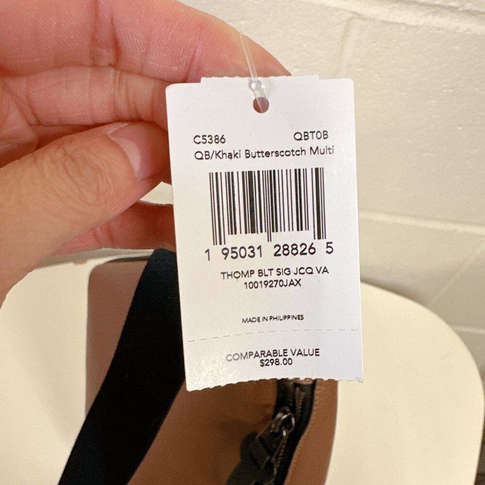 Coach C5386 Waist belt pocket Signature Canvas in Khaki Butterscotch Multi - Picture 5 of 10